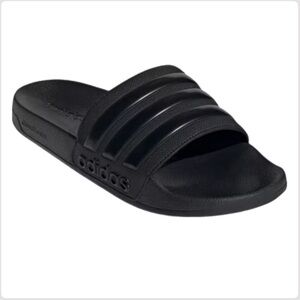 Adidas Adilette Slide Sandals | kids/mens sz 4 | black | Like New
